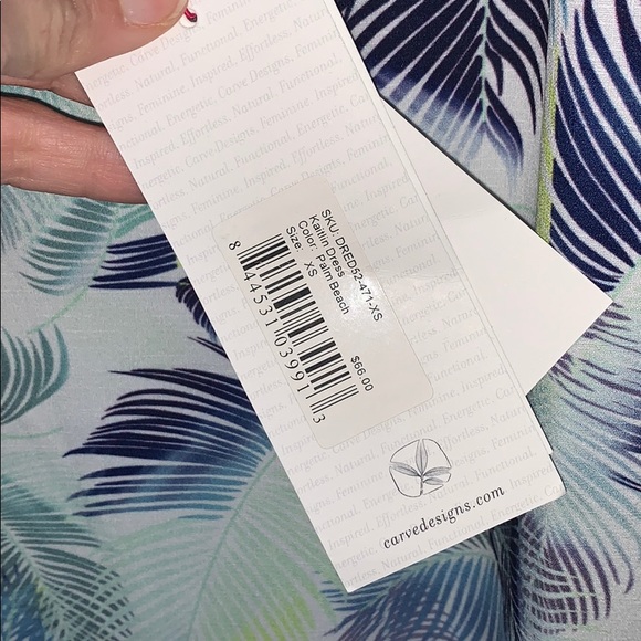 Carve Designs Kaitlin Dress Palm Beach XS NWT - Picture 6 of 7